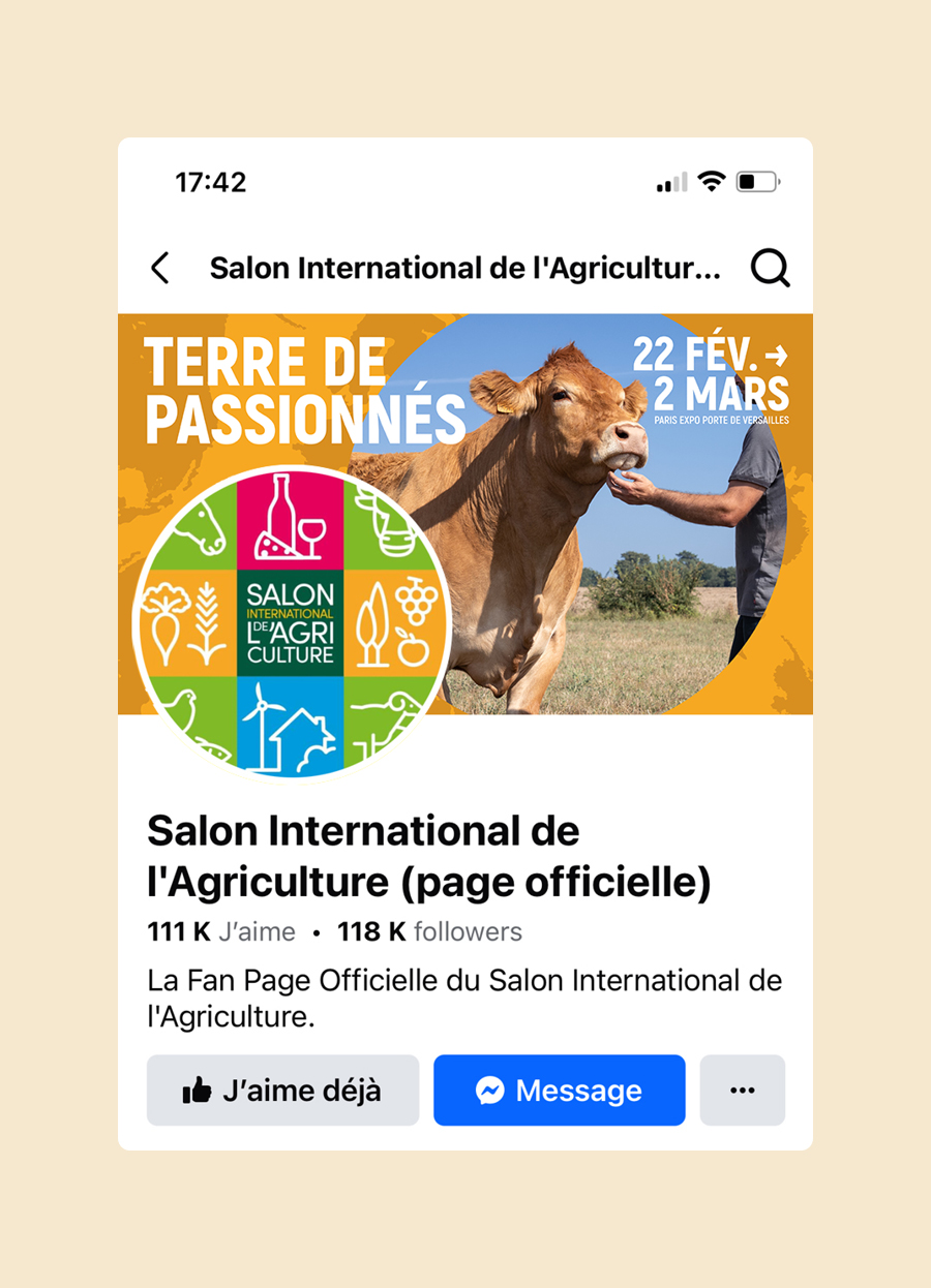 Josselin Tourette -publicite-publicite-vosges-remiremont-Salon-Agriculture-Paris-facebook-2